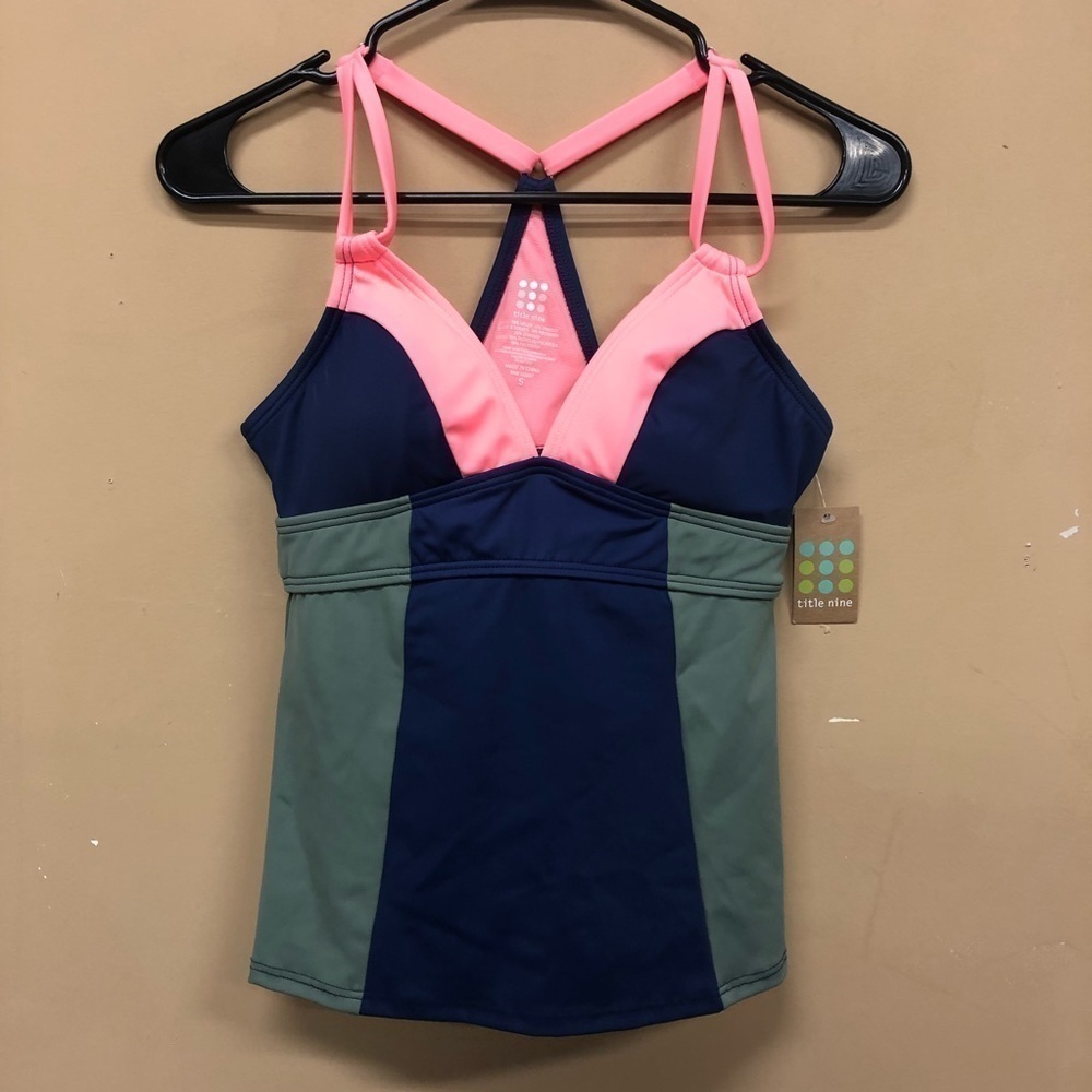 Title Nine Kuapapa Tankini Racerback Swim Suit Top